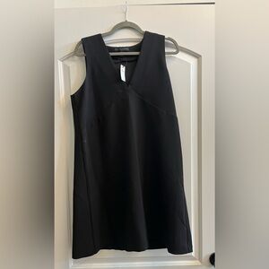 Banana Republic Black Sheath Mini Dress V-neck Sleeveless